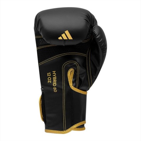 Rękawice bokserskie adidas HYBRID 80 ADIH80 czarno złote Rękawice bokserskie adidas HYBRID 80 ADIH80 czarno złote