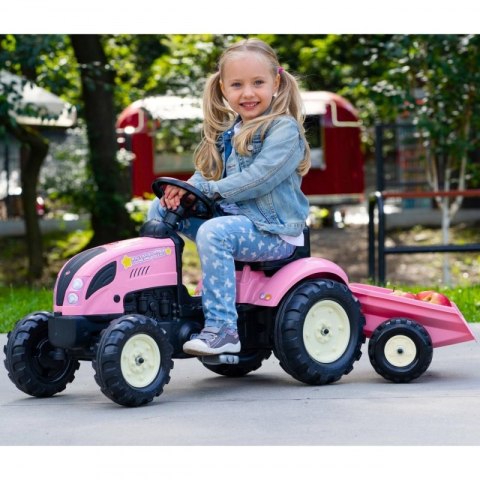 FALK Traktor Country Star Różowy na Pedały + Przyczepka i Klakson od 2 Lat. FALK Traktor Country Star Różowy na Pedały + Przyczepka i Klakson od 2 Lat.