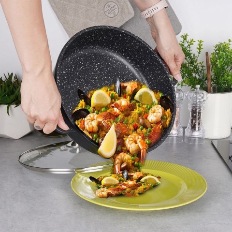 Patelnia granitowa rondel 28 cm GRANDE gaz indukcja Patelnia granitowa rondel 28 cm GRANDE gaz indukcja