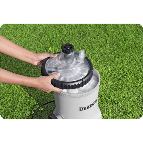 Pompa filtrująca do basenu 5678 l/h + kulki filtrujące Bestway 58870 Pompa filtrująca do basenu 5678 l/h + kulki filtrujące Bestway 58870