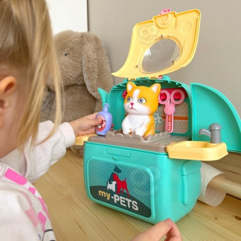 WOOPIE Kotek Przenośny Salon Piękoności 2w1 w Plecaku Transporter WOOPIE Kotek Przenośny Salon Piękoności 2w1 w Plecaku Transporter