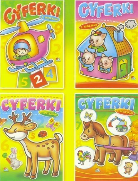 Książeczka z naklejkami CYFERKI | 00101 Książeczka z naklejkami CYFERKI | 00101