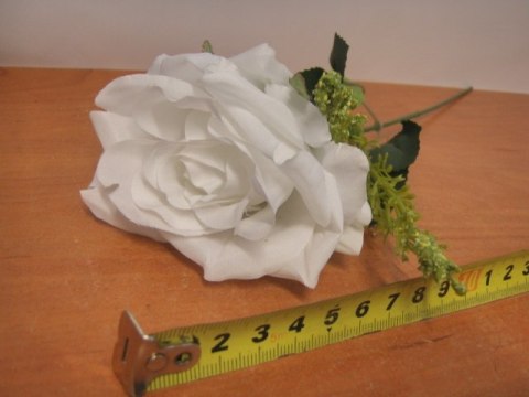 Róża biała 32cm K03288 Róża biała 32cm K03288