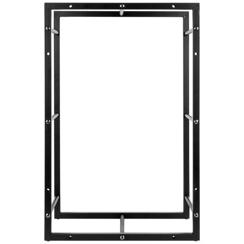 Stojak na drewno kominkowe metalowy czarny 45x28x70 cm Stojak na drewno kominkowe metalowy czarny 45x28x70 cm