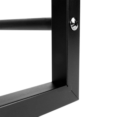 Stojak na drewno kominkowe metalowy czarny 45x28x70 cm Stojak na drewno kominkowe metalowy czarny 45x28x70 cm