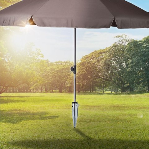 Stojak uchwyt wkręcany ogrodowy do parasola ogrodowego metalowy podstawa na parasol Stojak uchwyt wkręcany ogrodowy do parasola ogrodowego metalowy podstawa na parasol