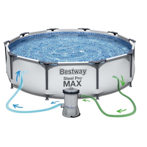 Basen ogrodowy stelażowy 305 x 76 cm 17w1 Bestway 56406 Basen ogrodowy stelażowy 305 x 76 cm 17w1 Bestway 56406