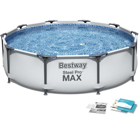 Basen ogrodowy stelażowy 305 x 76 cm zestaw 4w1 Bestway 56406 Basen ogrodowy stelażowy 305 x 76 cm zestaw 4w1 Bestway 56406