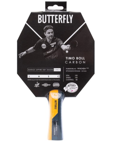 Rakietka do Tenisa Stołowego BUTTERFLY Timo Boll Carbon Rakietka do Tenisa Stołowego BUTTERFLY Timo Boll Carbon