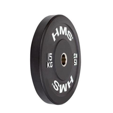 Talerz olimpijski HMS BLACK BUMPER 15 kg BBR15 Talerz olimpijski HMS BLACK BUMPER 15 kg BBR15