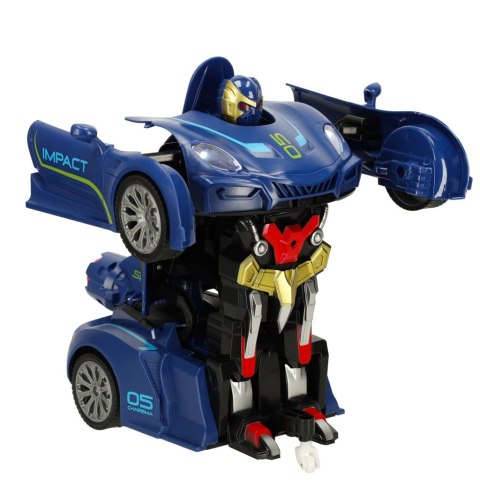 Transformer Revolt TRANSFORMING ROBOT RACER niebie Transformer Revolt TRANSFORMING ROBOT RACER niebie