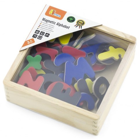 VIGA Drewniane Magnetyczne literki Magnes Uczymy się Pisać VIGA Drewniane Magnetyczne literki Magnes Uczymy się Pisać