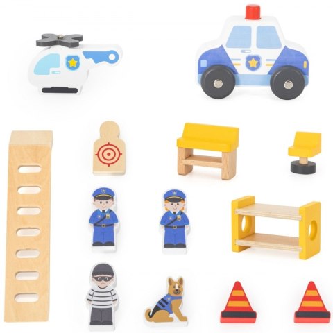 VIGA Drewniany Komisariat Policji Radiowóz 3 poziomy 14 el VIGA Drewniany Komisariat Policji Radiowóz 3 poziomy 14 el
