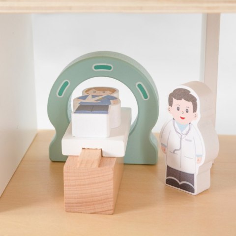 VIGA Drewniany Szpital Z Karetką Winda Zestaw 15 el VIGA Drewniany Szpital Z Karetką Winda Zestaw 15 el