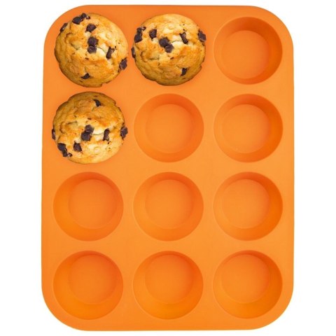 Forma silikonowa do pieczenia muffinek na muffinki babeczki 12 sztuk 32,5x25 cm Forma silikonowa do pieczenia muffinek na muffinki babeczki 12 sztuk 32,5x25 cm
