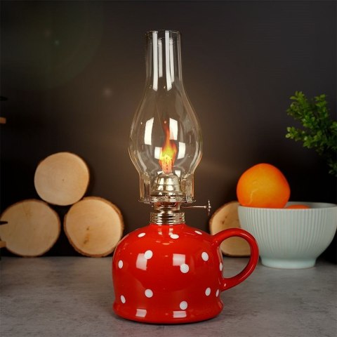 Lampa naftowa ceramiczna 28,5 cm 530 ml Lampa naftowa ceramiczna 28,5 cm 530 ml