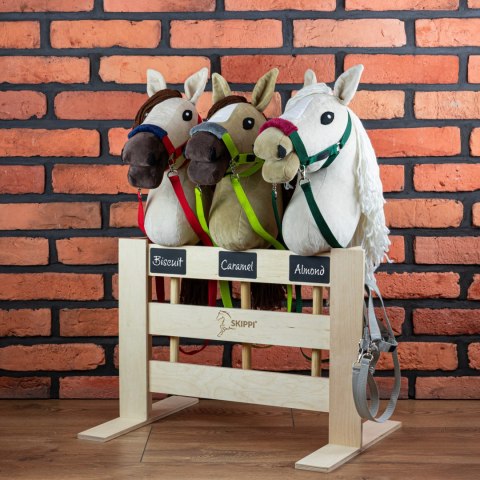 Hobby Horse Skippi - Biszkopt - duży koń na kiju - A3 - kantar w zestawie Hobby Horse Skippi - Biszkopt - duży koń na kiju - A3 - kantar w zestawie