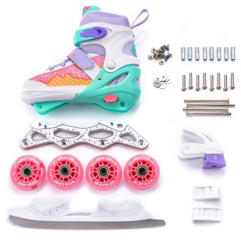 Rolki Meteor 4w1 Cream L 38-41 10143 Rolki Meteor 4w1 Cream L 38-41 10143