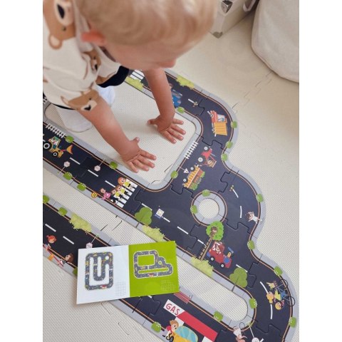 WOOPIE GREEN Droga Puzzle dla Dzieci Autostrada Makieta 21 el. Certyfikat FSC WOOPIE GREEN Droga Puzzle dla Dzieci Autostrada Makieta 21 el. Certyfikat FSC