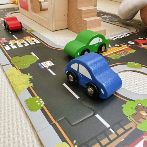 WOOPIE GREEN Droga Puzzle dla Dzieci Autostrada Makieta 21 el. Certyfikat FSC WOOPIE GREEN Droga Puzzle dla Dzieci Autostrada Makieta 21 el. Certyfikat FSC
