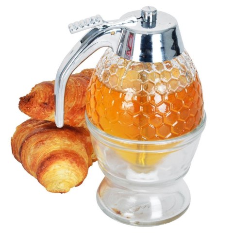 DYSPENSER DO SYROPU MIODU SZKLANY DOZOWNIK 250ML DYSPENSER DO SYROPU MIODU SZKLANY DOZOWNIK 250ML