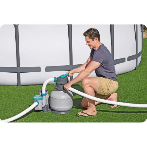Pompa piaskowa 8327 l/h + piasek 25kg Bestway 58499 Pompa piaskowa 8327 l/h + piasek 25kg Bestway 58499