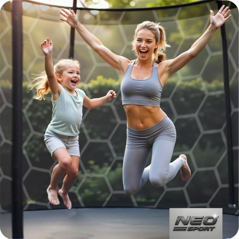 Trampolina ogrodowa 15ft/465cm z siatką wewnętrzną i drabinką Neo-Sport Trampolina ogrodowa 15ft/465cm z siatką wewnętrzną i drabinką Neo-Sport