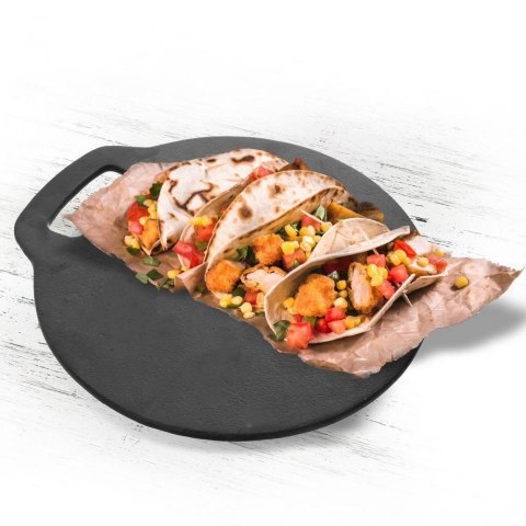 ŻELIWNA PŁYTA PATELNIA DO PIZZY PLACKÓW 25 CM ŻELIWNA PŁYTA PATELNIA DO PIZZY PLACKÓW 25 CM