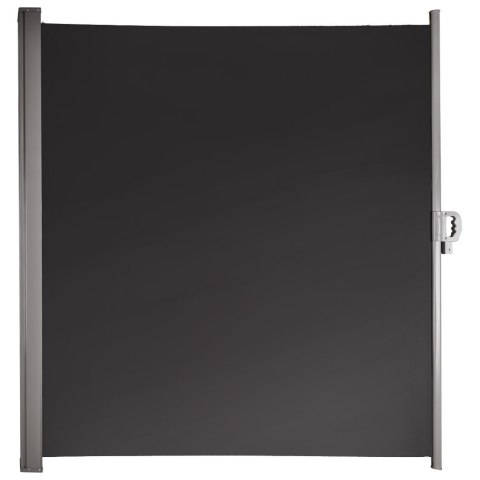 Markiza boczna tarasowa LUARO parawan zwijana 180 x 400 cm szara Markiza boczna tarasowa LUARO parawan zwijana 180 x 400 cm szara