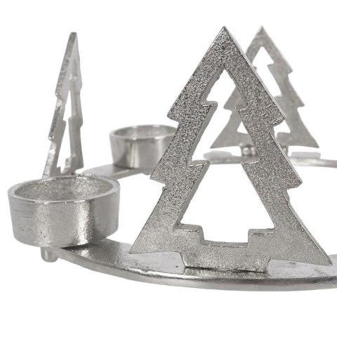 Świecznik na 4 tealight podstawka pod świeczkę aluminiowy święta choinka 4 sztuki 25 cm Świecznik na 4 tealight podstawka pod świeczkę aluminiowy święta choinka 4 sztuki 25 cm