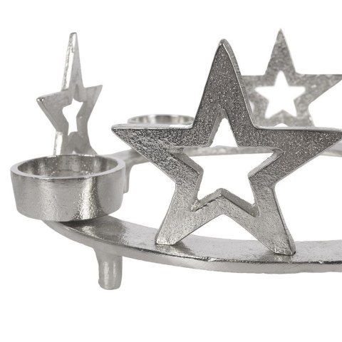 Świecznik na 4 tealight podstawka pod świeczkę aluminiowy święta gwiazda 4 sztuki 25 cm Świecznik na 4 tealight podstawka pod świeczkę aluminiowy święta gwiazda 4 sztuki 25 cm