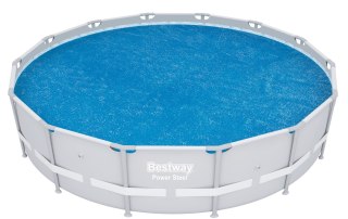 Mata Plandeka Basenowa Solarna Grzewcza Solidna do Basenu BESTWAY 427 cm