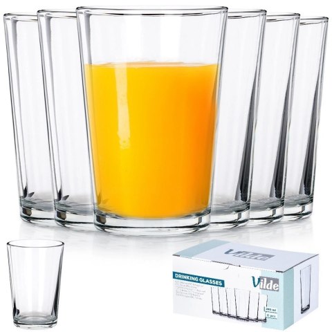 Zestaw Szklanki Kubki do Napojów Soku Wody VILDE 200 ml 6 szt. Zestaw Szklanki Kubki do Napojów Soku Wody VILDE 200 ml 6 szt.