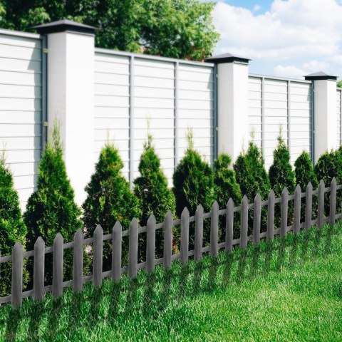 Palisada płotek ogrodowy grafitowy border zestaw 10 szt. 30x30 cm Palisada płotek ogrodowy grafitowy border zestaw 10 szt. 30x30 cm