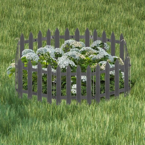 Palisada płotek ogrodowy grafitowy border zestaw 10 szt. 30x30 cm Palisada płotek ogrodowy grafitowy border zestaw 10 szt. 30x30 cm