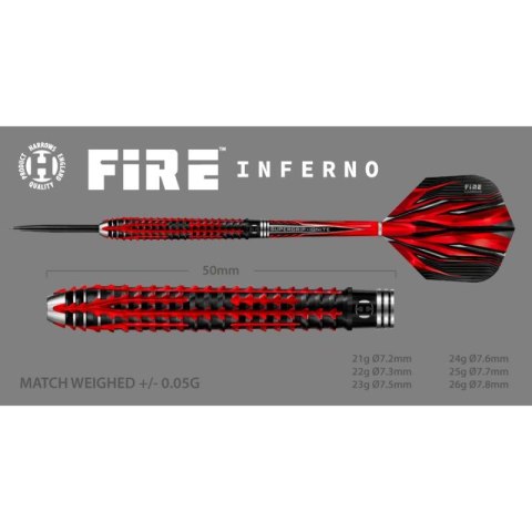 Rzutki Harrows Fire Inferno 90% Steeltip HS-TNK-000013898 Rzutki Harrows Fire Inferno 90% Steeltip HS-TNK-000013898