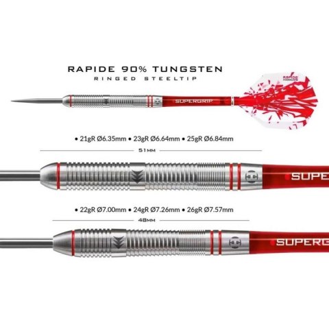 Rzutki Harrows Rapide 90% Steeltip HS-TNK-000013301 Rzutki Harrows Rapide 90% Steeltip HS-TNK-000013301