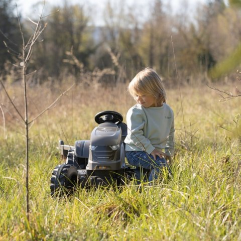 SMOBY Traktor XXL Szary na Pedały z Przyczepką SMOBY Traktor XXL Szary na Pedały z Przyczepką