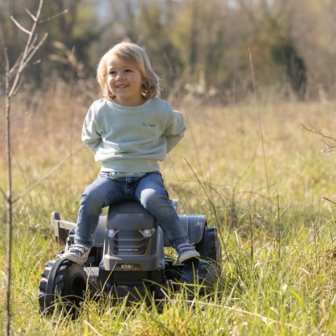 SMOBY Traktor XXL Szary na Pedały z Przyczepką SMOBY Traktor XXL Szary na Pedały z Przyczepką