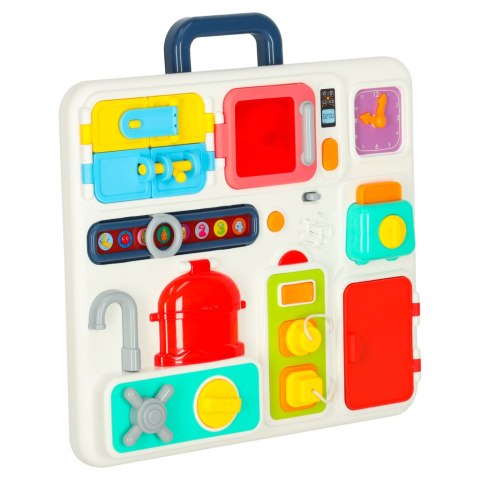 Tablica manipulacyjna sensoryczna montessori kuchnia zegar światło dźwięk Tablica manipulacyjna sensoryczna montessori kuchnia zegar światło dźwięk