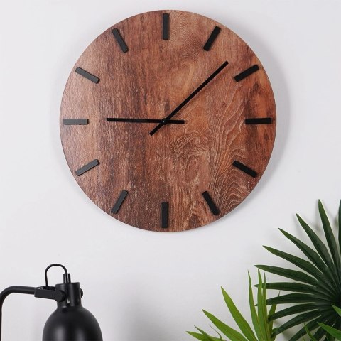 Zegar ścienny brązowy 40 cm Zegar ścienny brązowy 40 cm