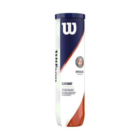 Piłki do tenisa ziemnego Wilson Roland Garros Clay Court 4 szt. WRT115000 Piłki do tenisa ziemnego Wilson Roland Garros Clay Court 4 szt. WRT115000