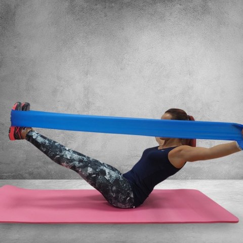 GUMA FITNESS PROFIT LONG MEDIUM 200x15x0,45cm niebieska DK 2227 GUMA FITNESS PROFIT LONG MEDIUM 200x15x0,45cm niebieska DK 2227