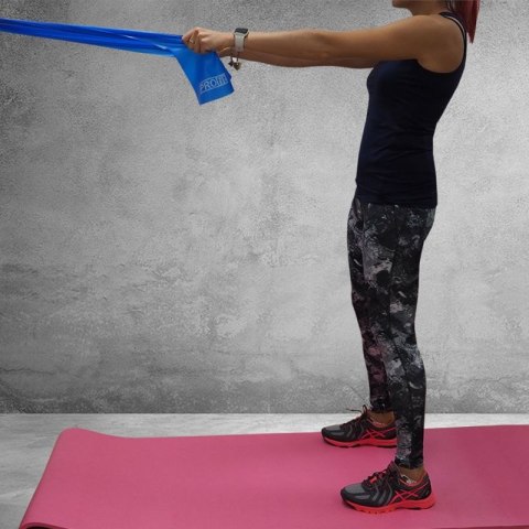 GUMA FITNESS PROFIT LONG MEDIUM 200x15x0,45cm niebieska DK 2227 GUMA FITNESS PROFIT LONG MEDIUM 200x15x0,45cm niebieska DK 2227