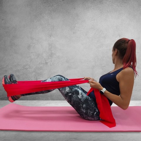 Guma Fitness Profit 120*15*0,55 cm czerwona DK 2227 Guma Fitness Profit 120*15*0,55 cm czerwona DK 2227