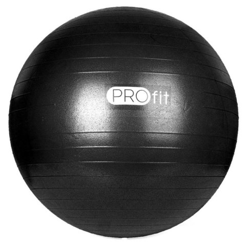 Piłka gimnastyczna PROfit 85cm czarna z pompką DK2102 Piłka gimnastyczna PROfit 85cm czarna z pompką DK2102