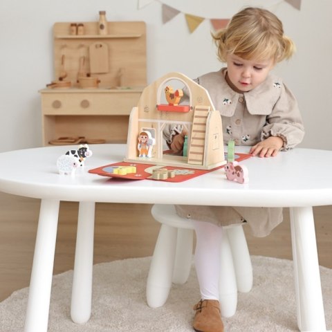 TOOKY TOY Drewniana Składana Farma w Walizce ze Zwierzątkami TOOKY TOY Drewniana Składana Farma w Walizce ze Zwierzątkami