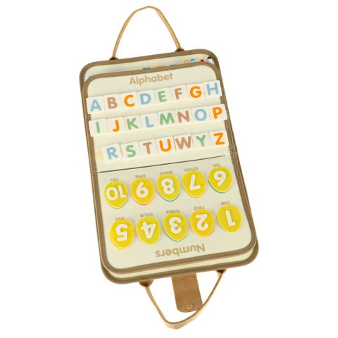 Tablica manipulacyjna sensoryczna montessori walizka dinozaury Tablica manipulacyjna sensoryczna montessori walizka dinozaury