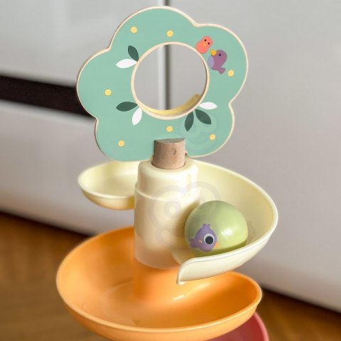 Tooky Toy Drewniany Muzyczny Tor Kulkowy Kulodrom 44 el. Pastelowe Tooky Toy Drewniany Muzyczny Tor Kulkowy Kulodrom 44 el. Pastelowe