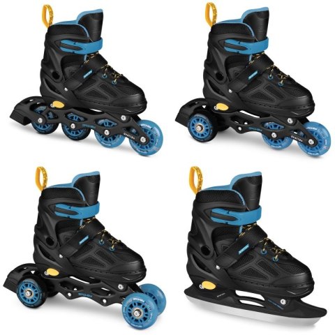 Łyżworolki Spokey Quattro 4IN1 SPK-943433 roz. 34-37 BK/DBL Łyżworolki Spokey Quattro 4IN1 SPK-943433 roz. 34-37 BK/DBL